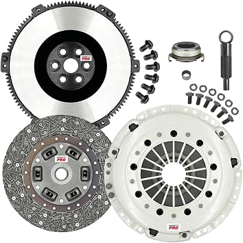 ClutchMaxPRO Performance Stage 1 Clutch Kit with Chromoly Flywheel Compatible with 2007-2013 3 Mazdaspeed 2006-2007 6 Mazdaspeed 2.3L 4cyl Turbo CP10164HDLSF-ST1