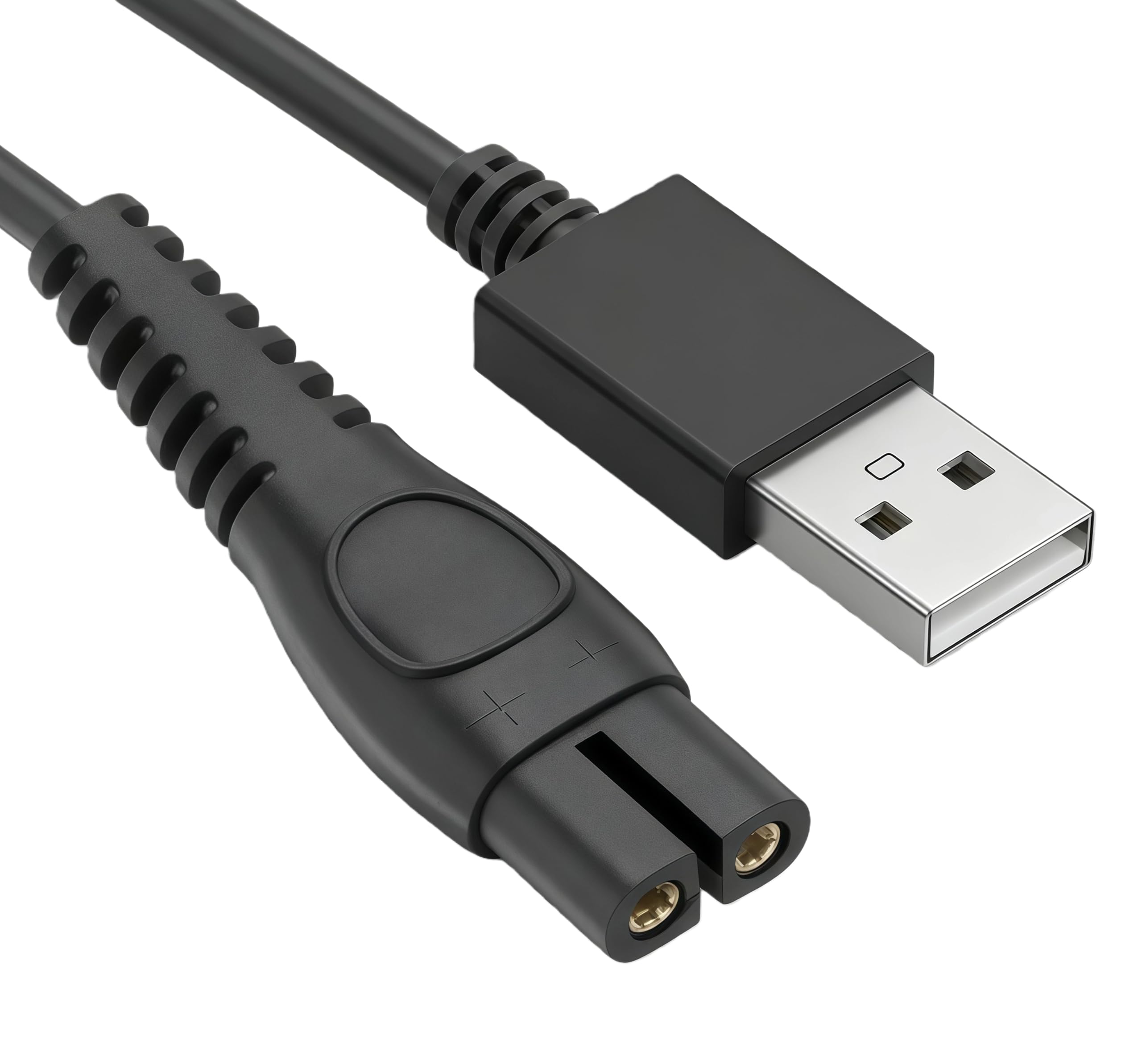 Ricambio Cavo USB 5V 100cm Caricatore per Rasoi Elettrici Philips QP4530, QP4631, QP6507, QP6542, QP6552