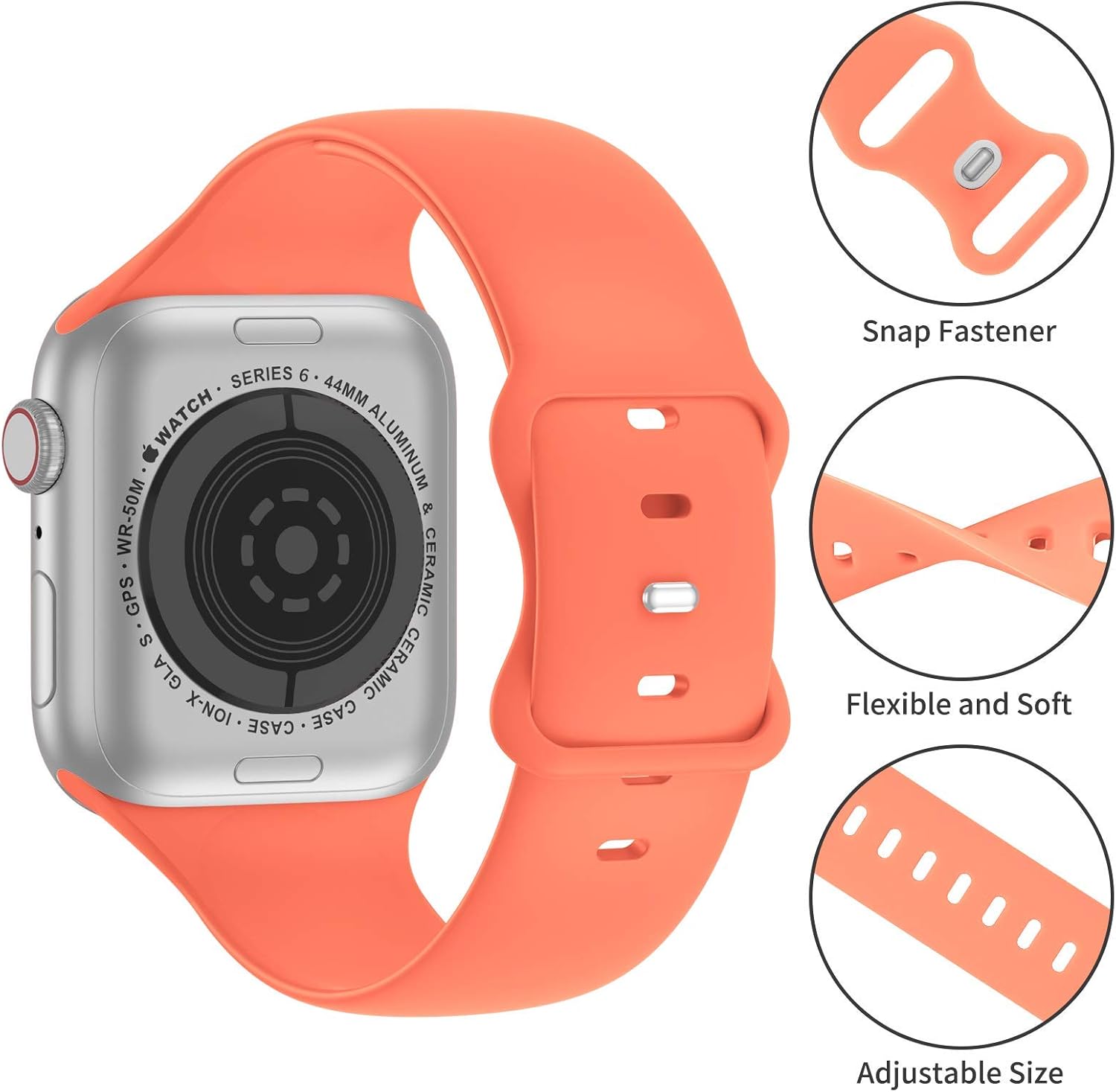 Bandiction Compatible iWatch Silicone Replacement Photo
