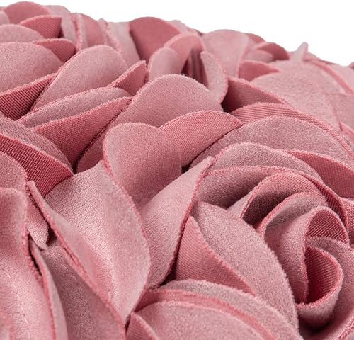 Miniatura 5 de JWH - Funda de cojín con forma de corazón y diseño de flores en 3D, funda de cojín hecha a mano, estilo romántico rural para decoración del suelo,