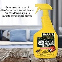 Vista 6 de Harris Asian Lady Beetle and Box Elder Killer, spray líquido con fórmula residual extendida sin olor y sin manchas (32 onzas)