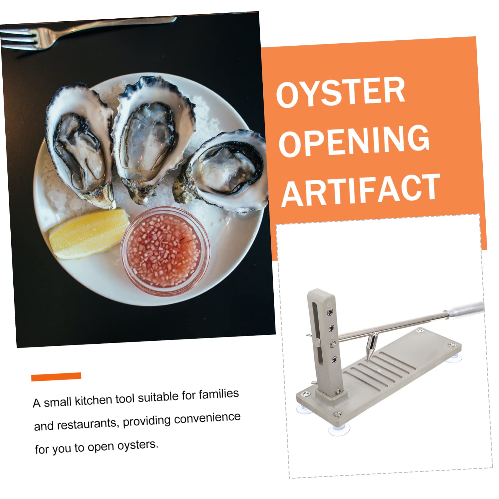 Apriostriche Attrezzo per La Regolazione Dellattrezzo per Vongole Ostriche E Altri Utensili da Cucina Grigio Chiaro