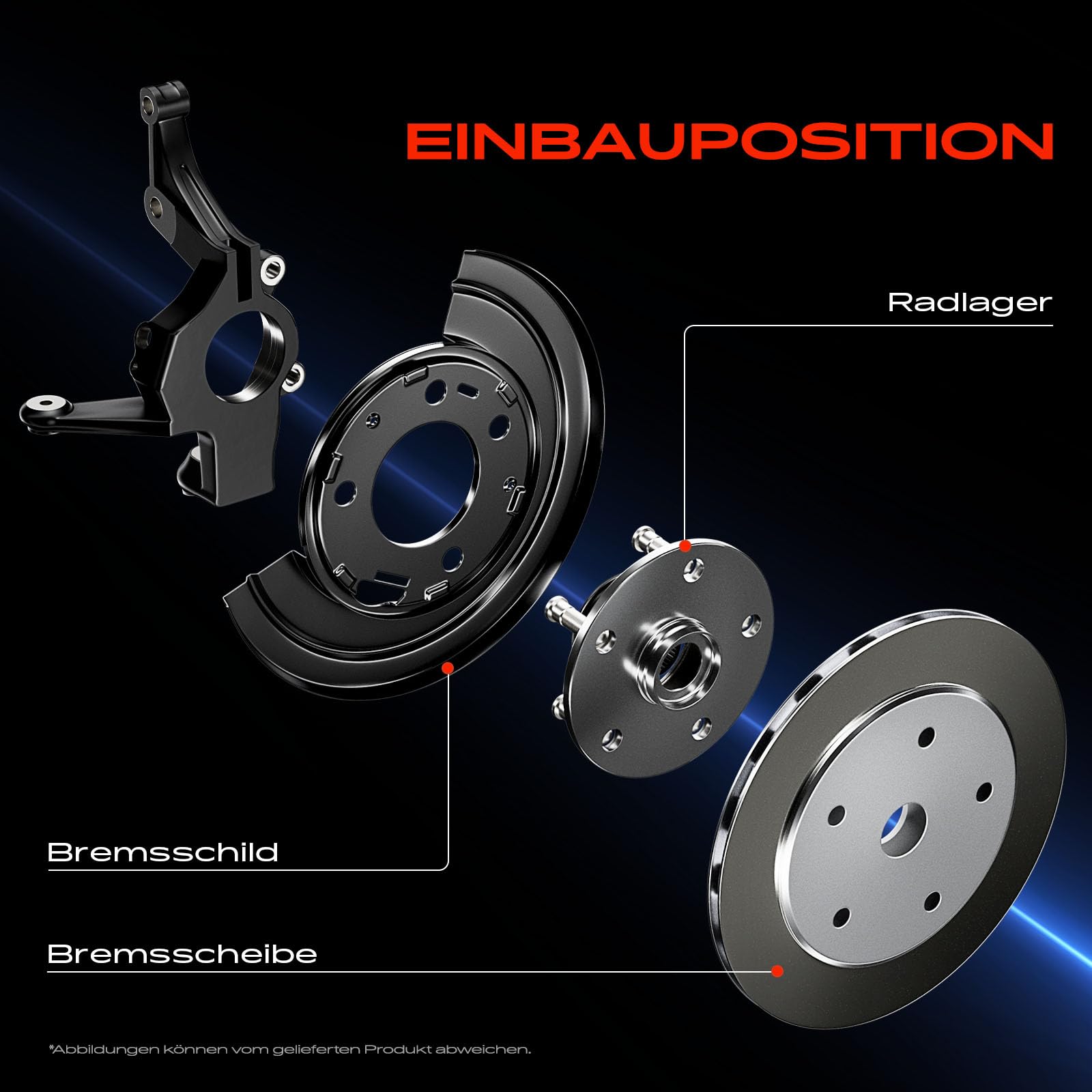 Frankberg 4x Ankerblech Vorne Hinten Kompatibel mit Polo 6C1 6R1 Polo 9A 9N Polo Stufenheck 9A2 9A4 9A6 9N2 Fabia I Praktik 6Y5 Fabia I Stufenheck 6Y3 Replace# 6R0615311A