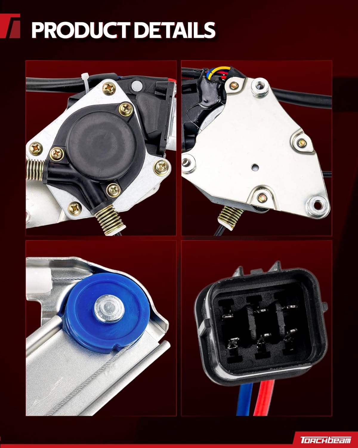 Torchbeam 751-345 Power Window Regulator Assembly with Motor Compatible with 2010-2014 Outback; Legacy751-345, 61041-AJ03A, 61041AJ03B