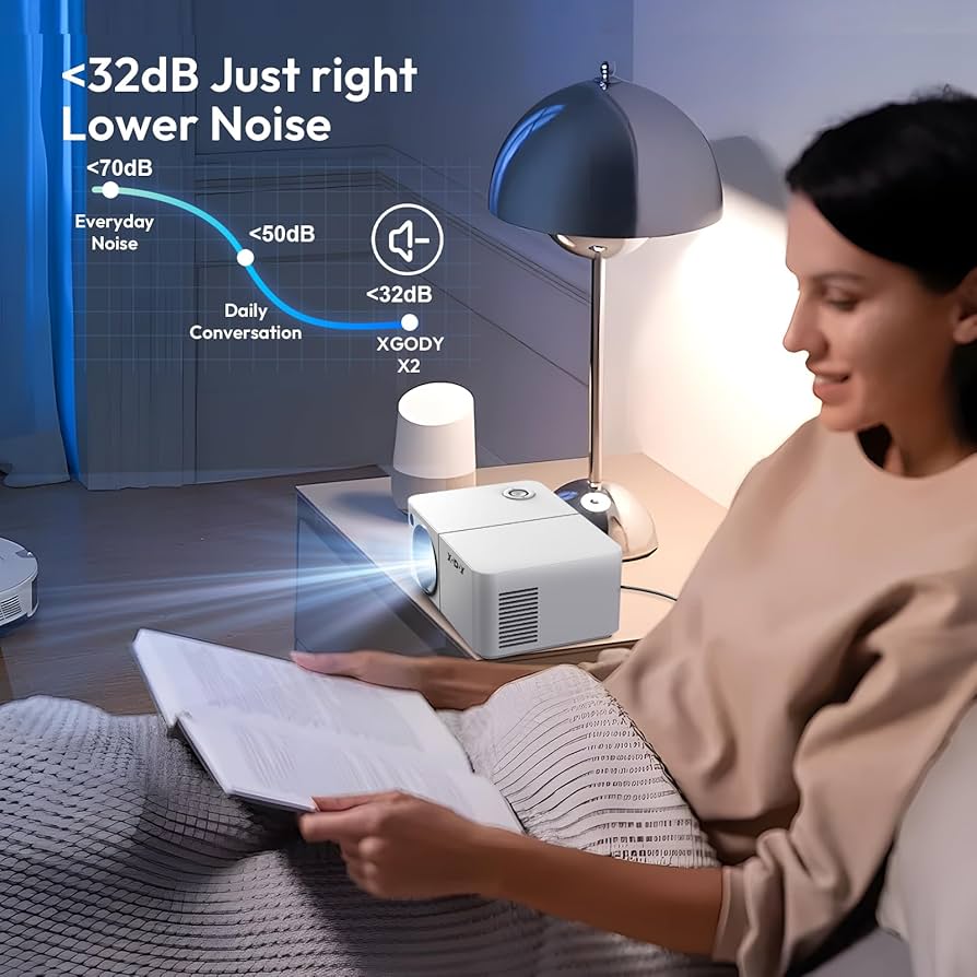 【未使用品】Smart Android Cinema Projector Amazon.com: Mini Smart Projector, XGODY X2 Android 12