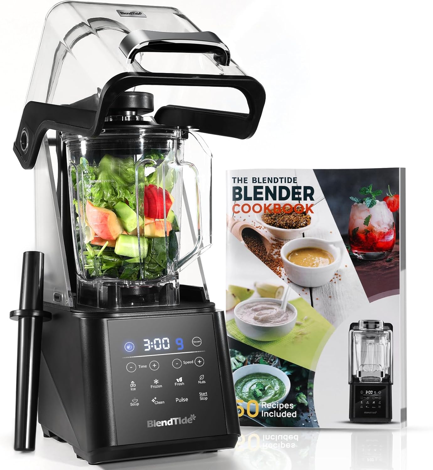 BlendTide Commercial Blenders for Kitchen Quiet ProfessionalGrade Vacuum Blender