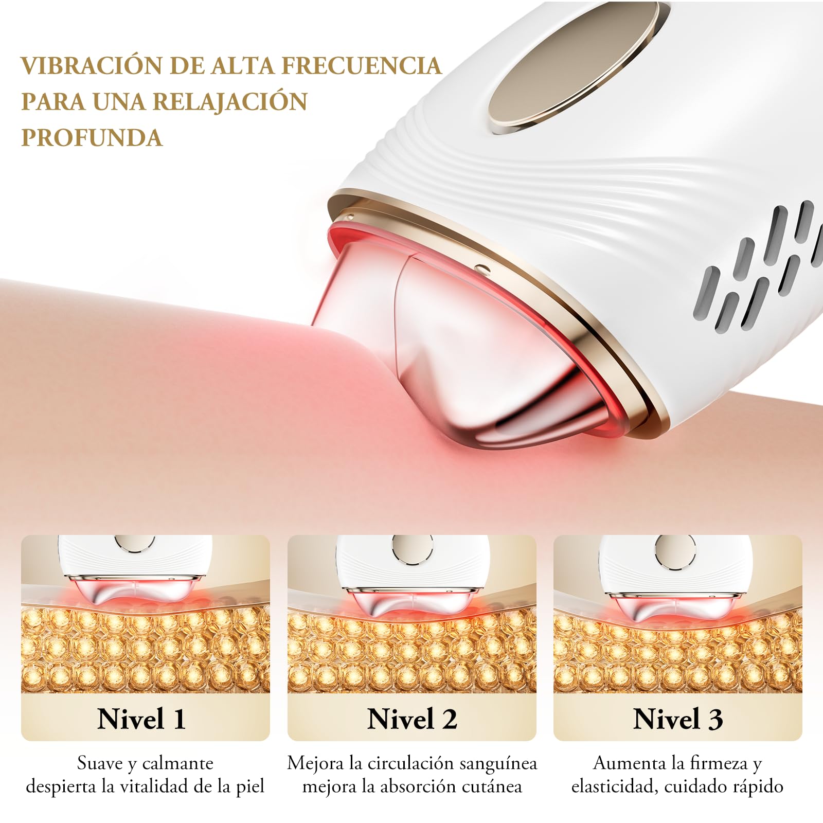 ANLAN Dispositivo Anti Rughe Viso, Massaggio Viso, Dispositivo Massaggio Viso Massaggiatore Viso Apparecchio Lifting Viso e Collo Doppia Mentone Dispositivo