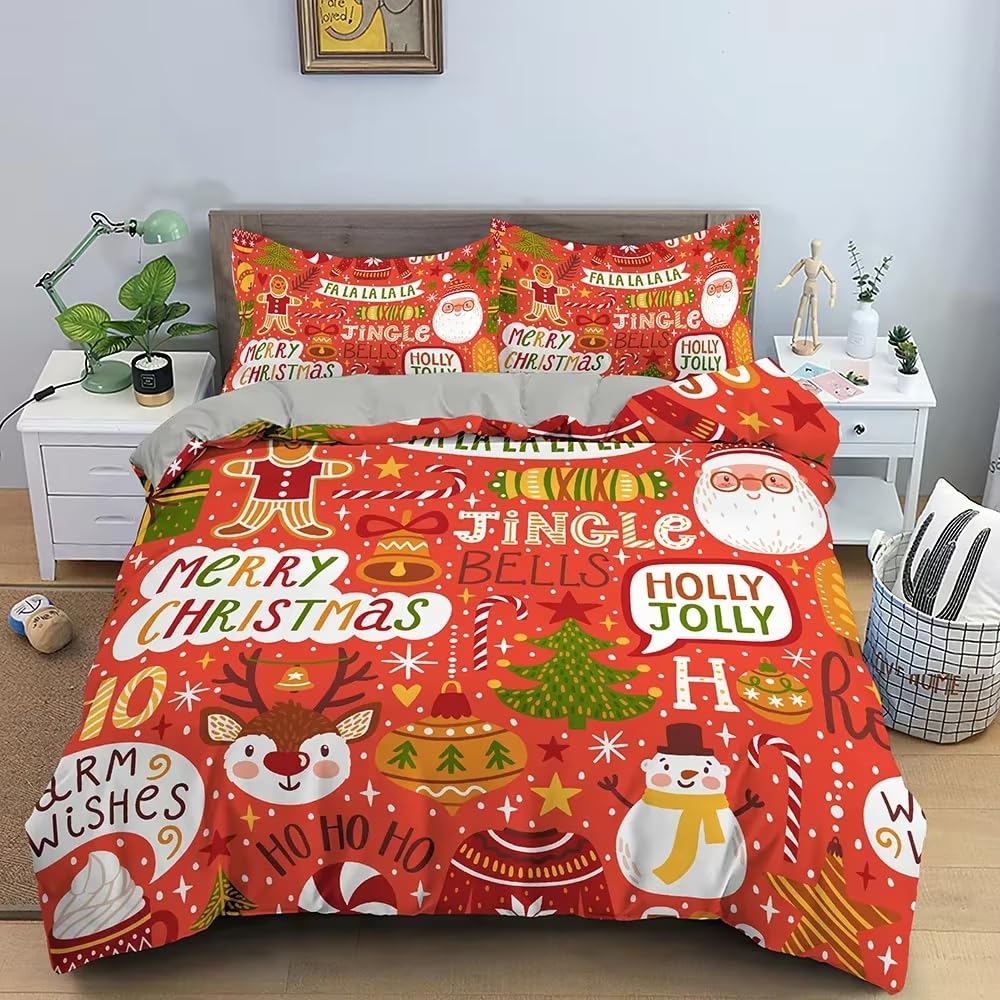 Parure de lit 240x220 enfant Noël anti-froid literie king confortable