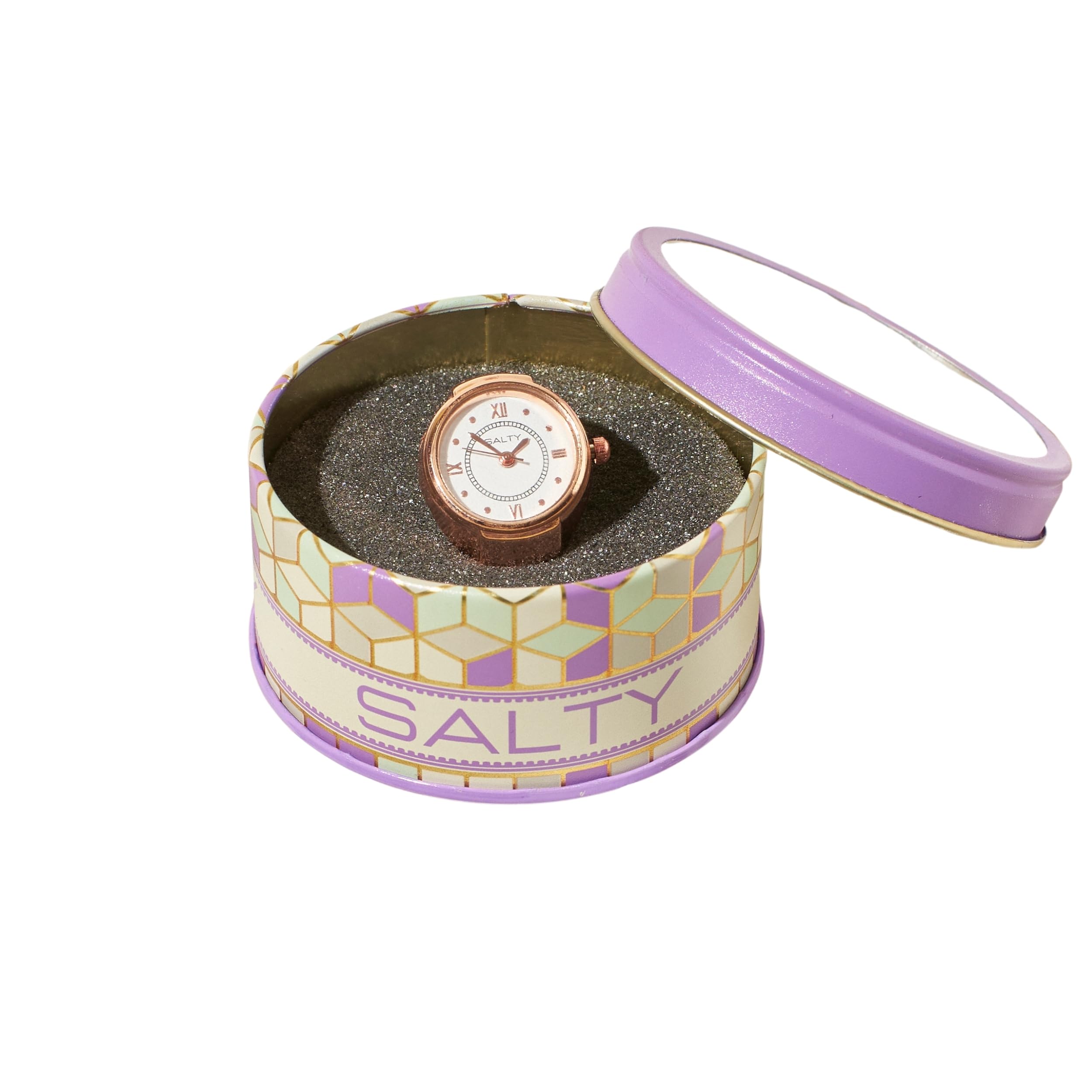 Anti Tarnish Finger Ring Watch for Women | Mini Clock | Adjustable Fancy Jewellery Design | Latest Fashion Accessories for Girls | Minimal Jewelry | Ideal for Gifting