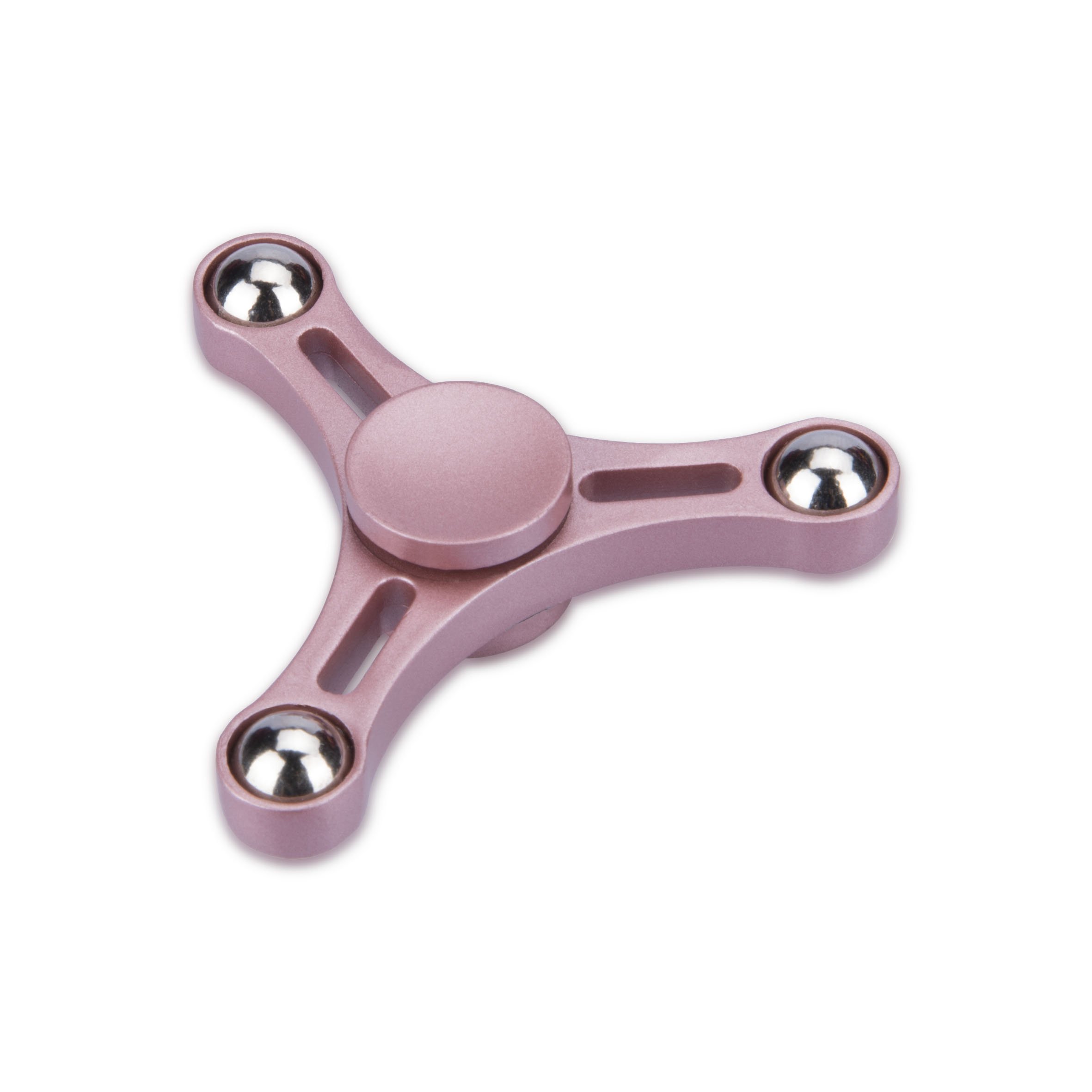Antsy Labs Ball Fidget Spinner, Metallic Series Sensory Fidget Toys for Kids & Adults, Designed for Anxiety & Stress Relief, Party Favors, Birthday Goody Bag, or Stocking Stuffers, Pocket Sized, Pink