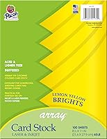 Algopix Similar Product 10 - Pacon Card Stock Lemon Yellow 812