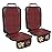 XHYANG Car Seat Protector,2 Pack Automotive Seat Protectors Baby Carseat Pad Waterproof Durable 600D Fabric for Child Baby Car Seat Mat Vehicle Pet Cover 2 Storage Pockets (Wine Red)