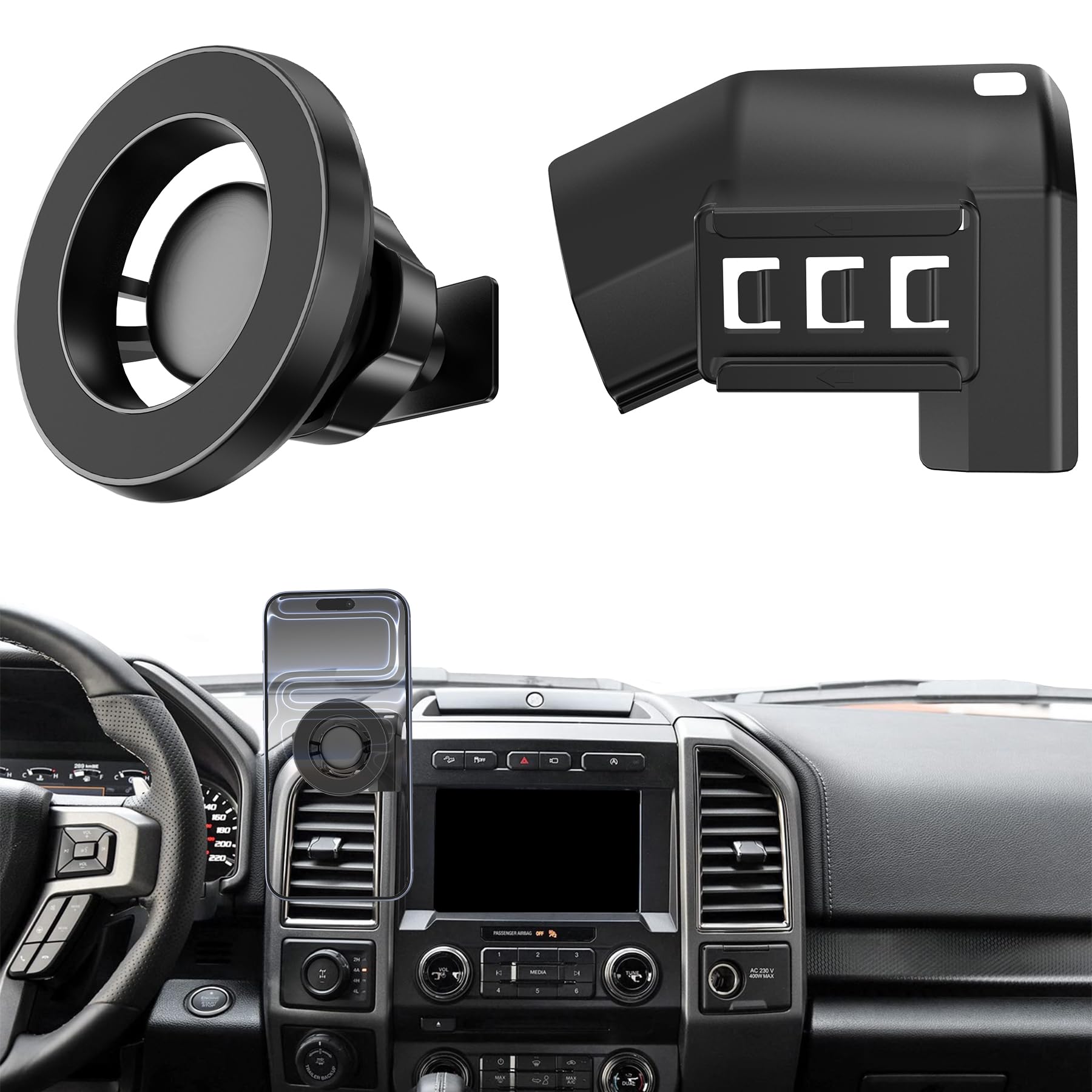 Photo 1 of ***MISSING PARTS***
JDHDL for MagSafe Car Mount for Ford F-150 2015-2018 Accessories Car Phone Holder Magnetic Holder for F150 2018 2017 2016 2015 Compatible for iPhone 17 16 15 14 13 12 Pro Max Samsung Google (15-18)