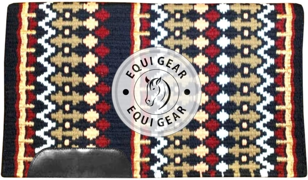 Horse Western Show Saddle Blanket/New Zealand Wool Western Saddle Blanket Top Wool Pad Sensor Flex (Customization Available) N317