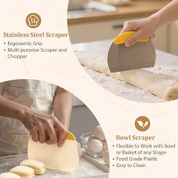 Sourdough Banneton Starter Kit,10 Round&11 Oval Bread Proofing Baskets