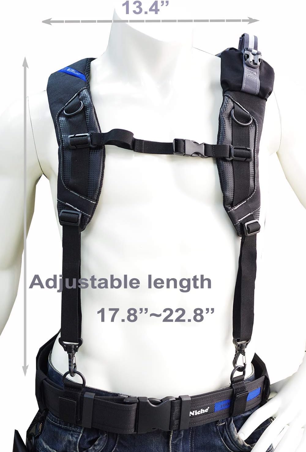 Exсluѕіvе Sресіаl Niche Tool Belt Suspenders Adjustable Comfortable Padded Work Suspenders for Carpenter Electrician Work Suspension Rig TL-6203
