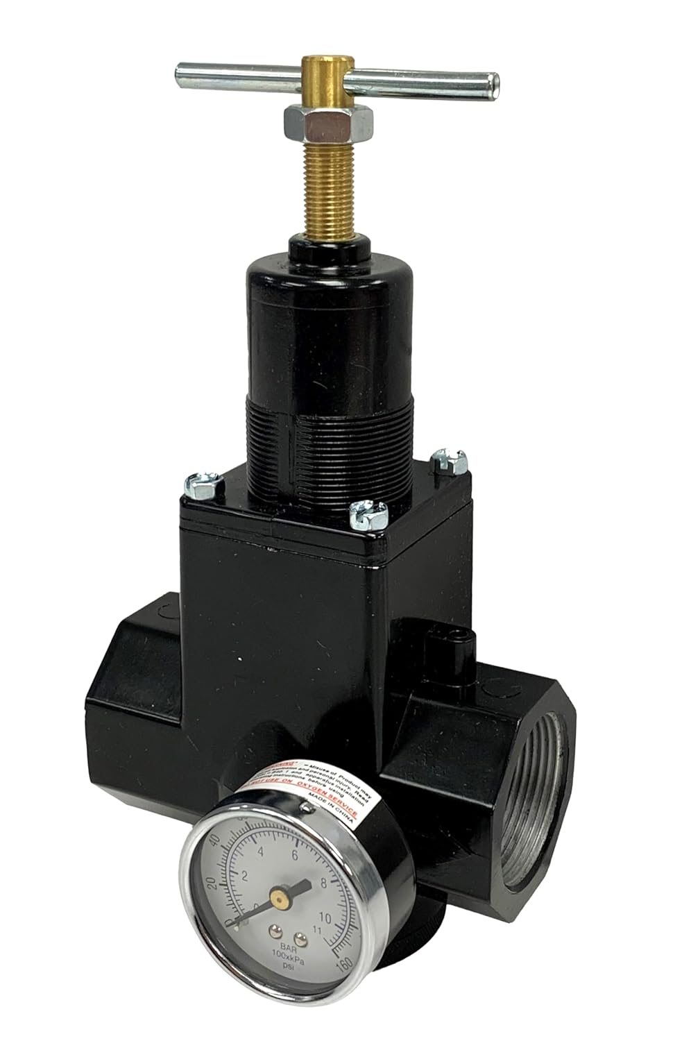 1-1/2" NPT, Arrow Pneumatics High Flow Air Pressure Regulator for Compressed Air Compressors, (10-250 PSI)