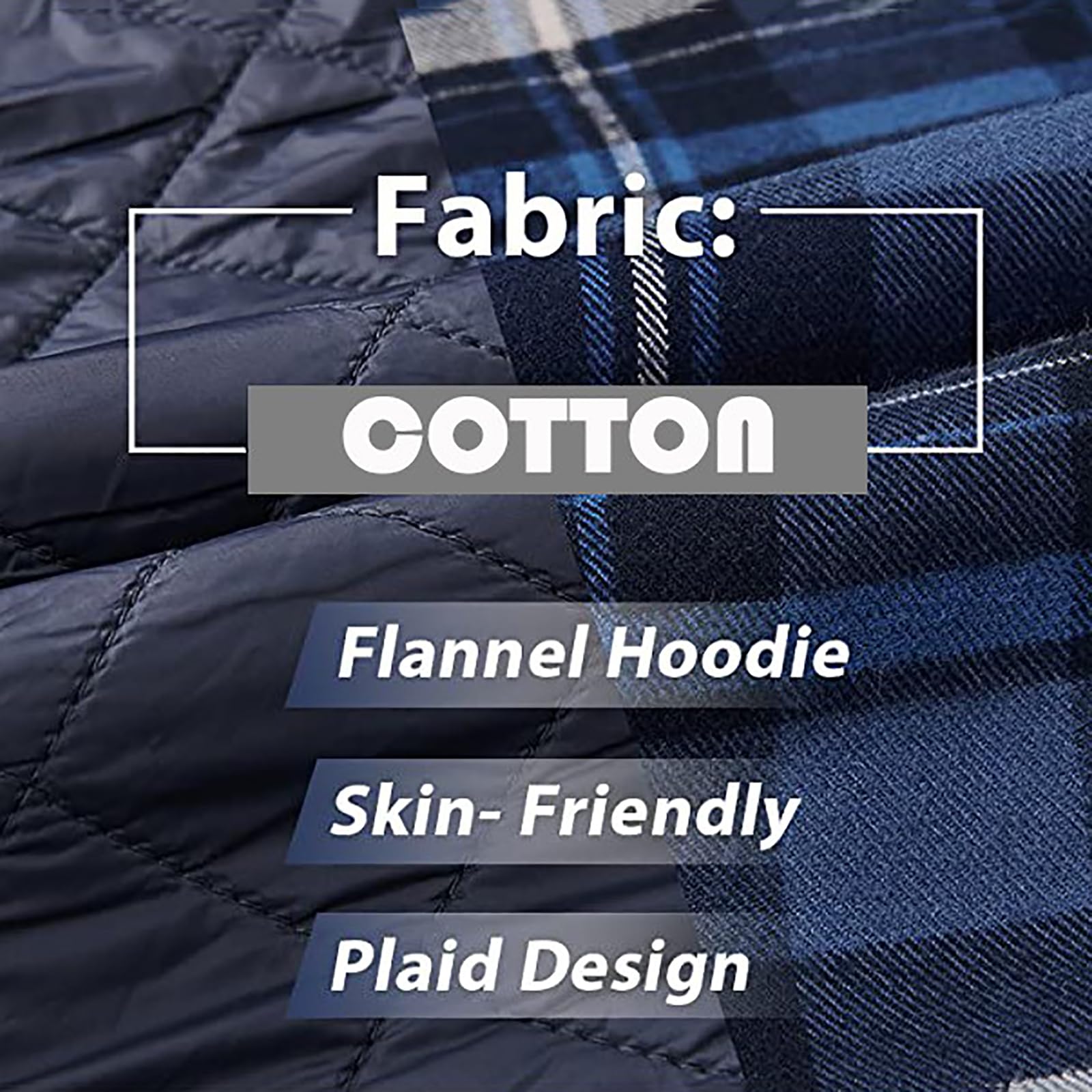 Camicia Hooded da Boscaiolo da Uomo,Plaid Flanella A Quadri Camicia Imbottita da Lavoro di Cotone,Cappotto Hoody,Camicia a Quadri Casual,Giacca in Pile con Cappuccio Invernale con Coulisse caffè S