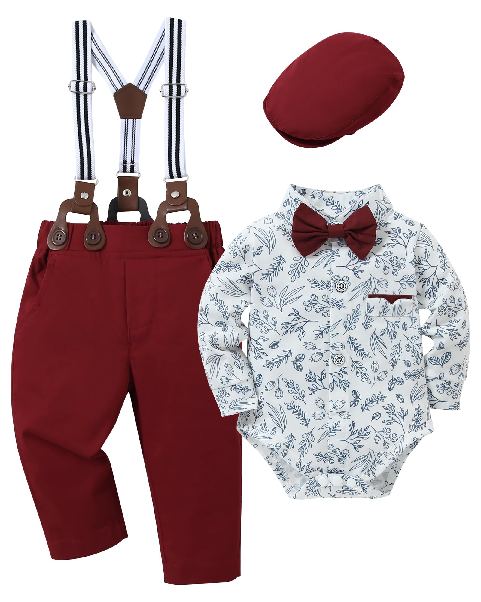Baby Boy Clothes Suits 0-24M Infant Boys Wedding Baptism Outfit