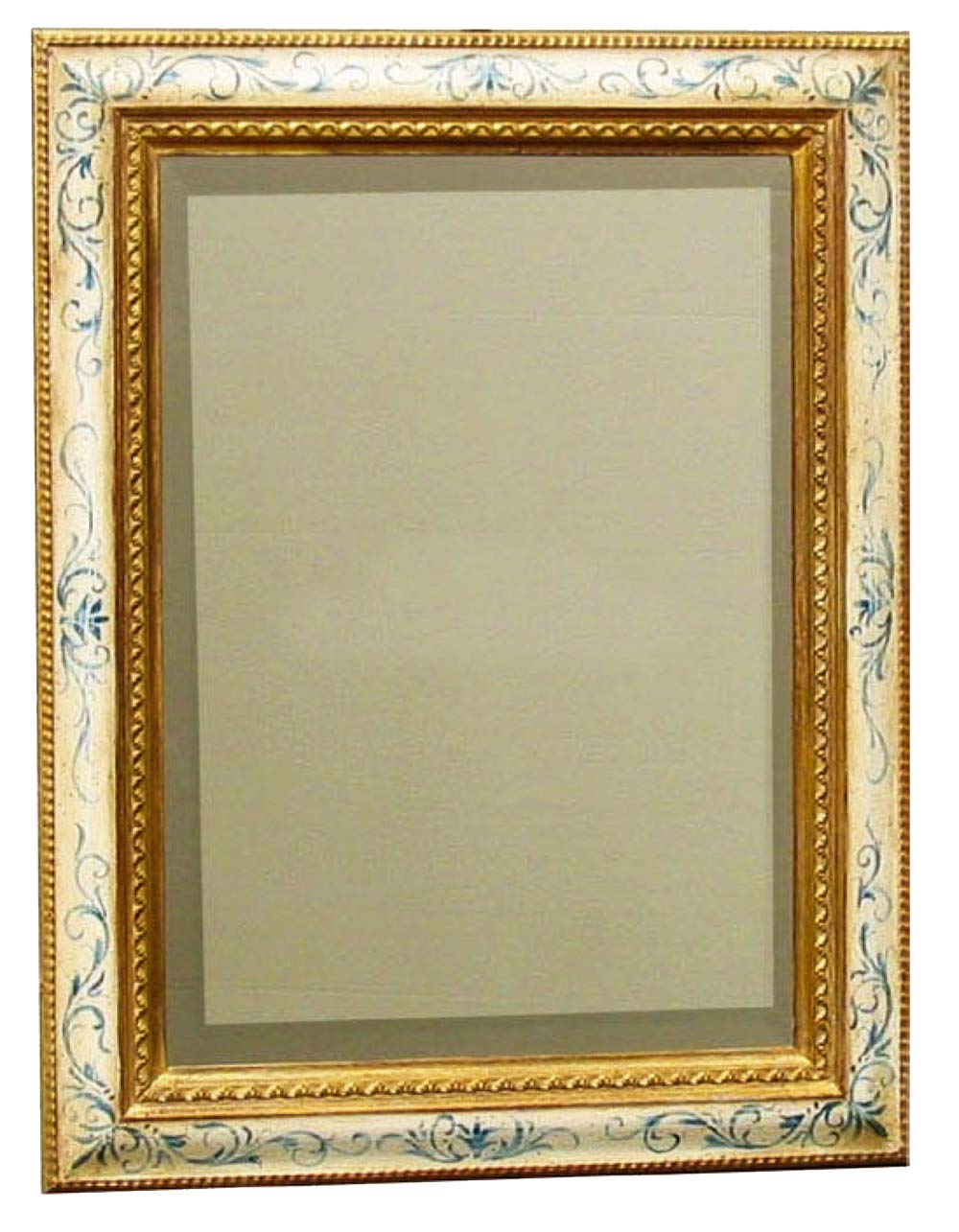 Specchio da Parete Oro Vecchio Decorato E Specchio MOLATO CM 50X70