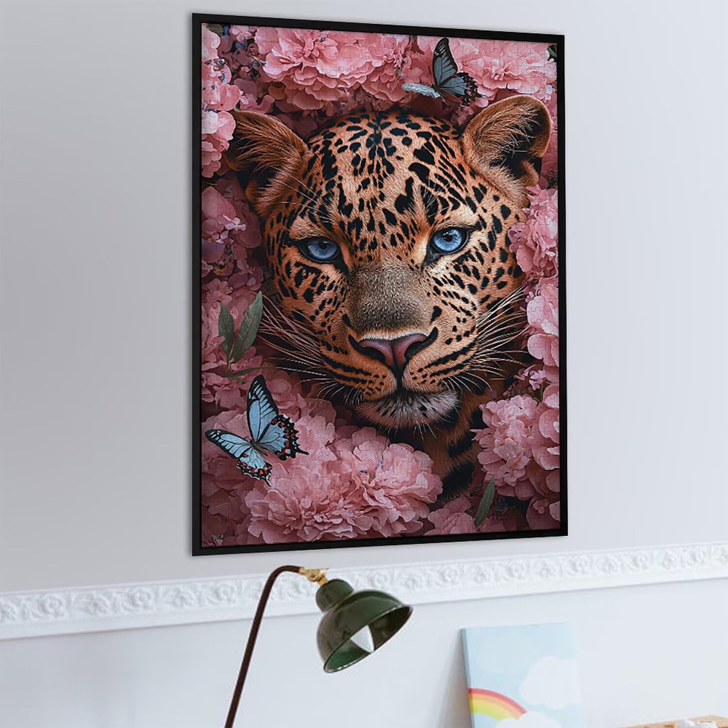 Puzzle 6000 elementów dla dorosłych puzzle dla dorosłych 6000 elementów puzzle wymagające i drażniące mózgi edukacja gra dla całości, prezenty dla mężczyzn, motyw puzzli: (kwiat lampart) h377