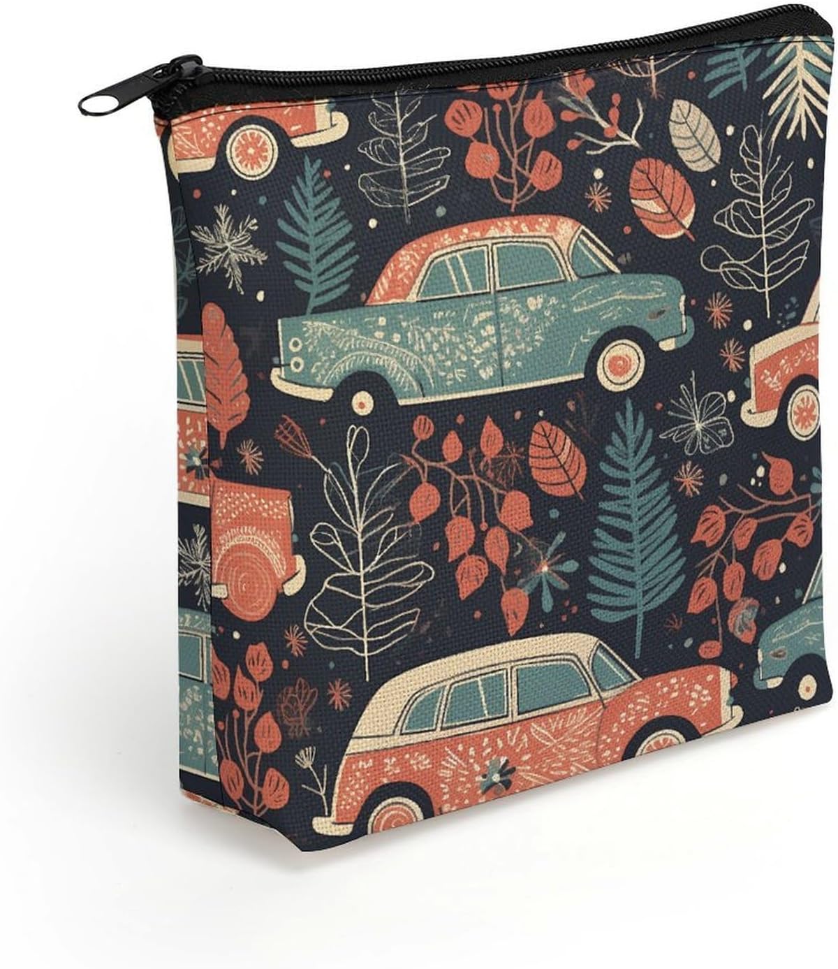 Car Illustration Makeup Bag Cosmetic Bags Toiletry Bag
