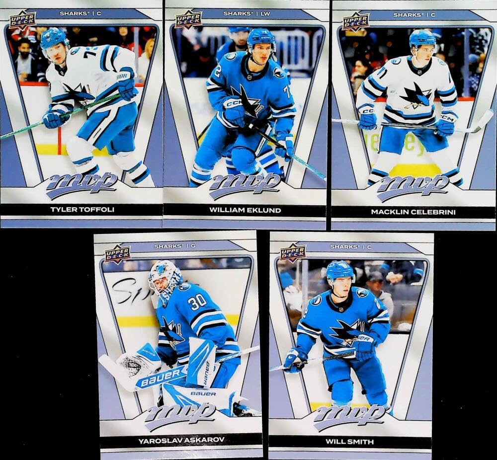 2025-26 MVP San Jose Sharks Base No SP Team Set (See Scan for all players included) All Cards Pack Fresh, Hand Collated, Near Mint to Mint.