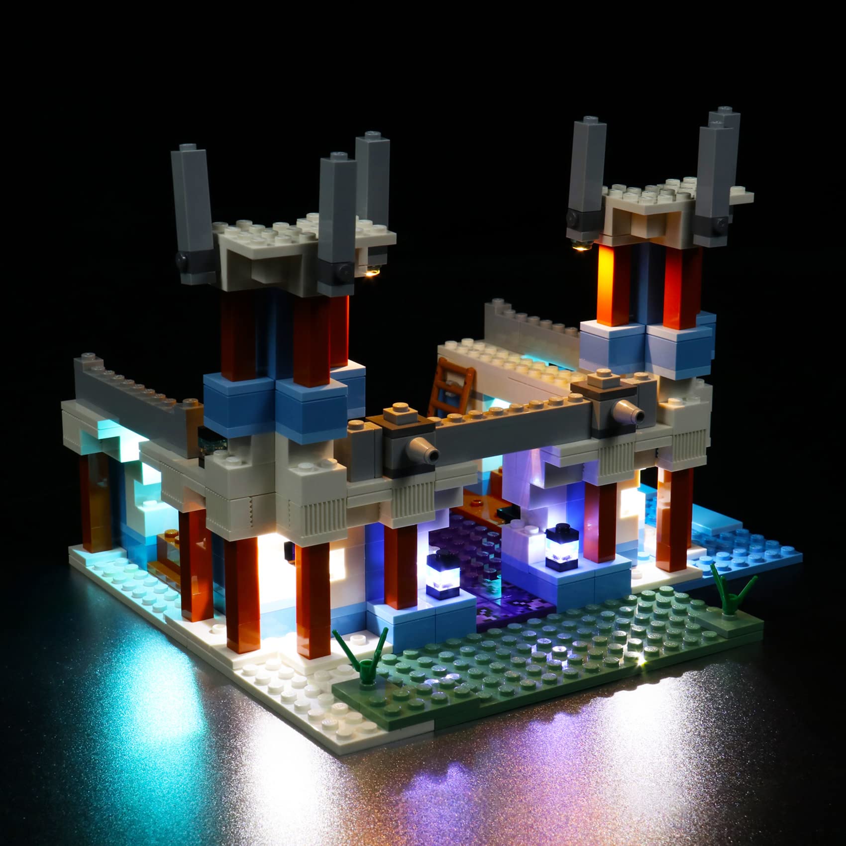 JANWAALY LED Lighting Kit Compatible with Lego 21186 The Ice Castle Building Set - Lights Only - Decoration LED Light Kit Without Building Block Model (Basic Version)