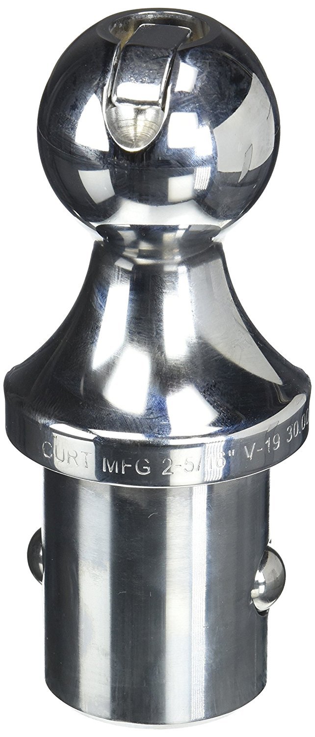 CURT Manufacturing 60618 Gooseneck Ball and Safety Chain Anchor Kit (OEM Wiring Compatible, Fits