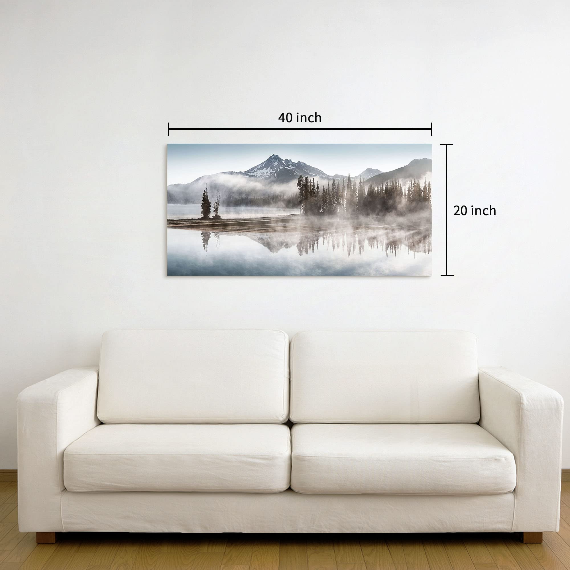 SDOTPMT 12x8ft Nebeliger Wald Hintergrund Nebeliger Berg, image size:2000x2000