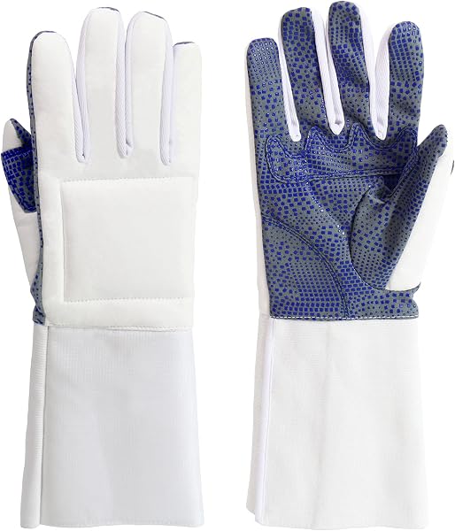LEONARK Gants d’Escrime rembourrés pour fleuret, épée et Sabre - Mitaine en Cuir pour l’entraînement d’Escrime et de Combat -1 Paquet de 1" - 1