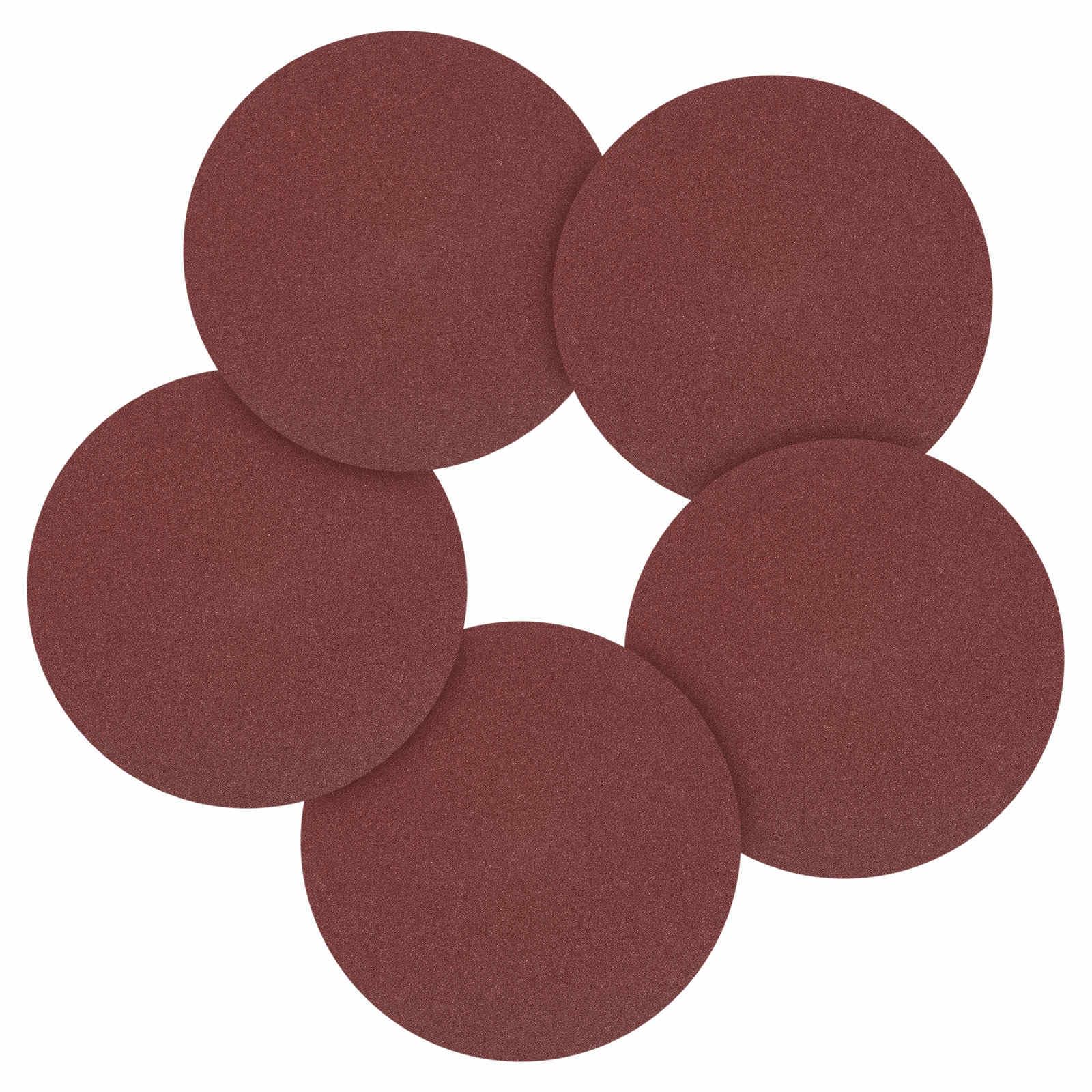 CoCud 30 Pcs 203 mm Sanding Disc 40 Grit Round Hook and Loop Sandpaper Fit for Orbital Sander or Automotive Car Repairing, Grinding and Polishing, Red