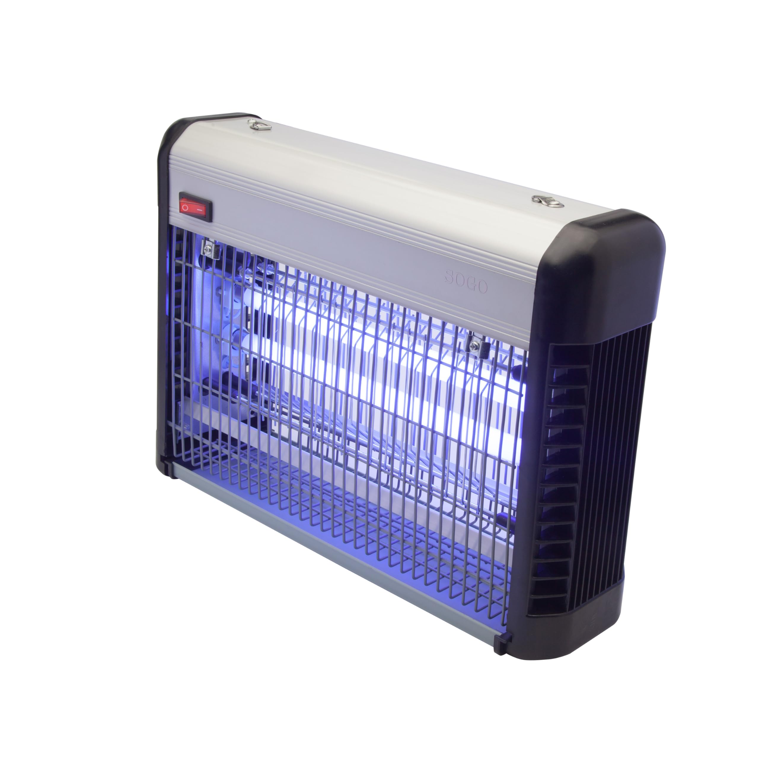 SOGO SS-13915 Mata Insectos Blanco - Silencioso y Eficaz - Elimina Mosquitos con Rejilla Electrificada