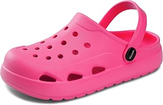 WHITIN Lightweight Garden Clogs with Arch Support for Women and Men Y71 | Cushioned Sole, Easy Slip on and off, Supportive, Roomy Toe Space, Indoor and Outdoor Use, Classic Adult Garden Shoes