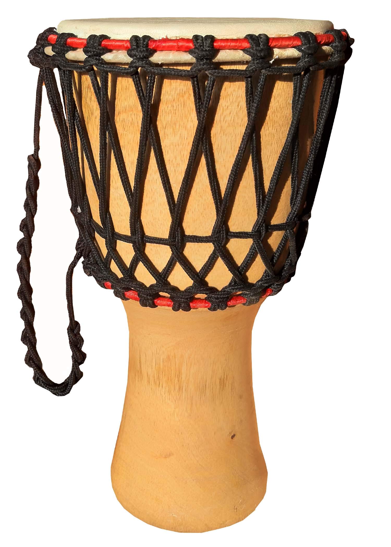 GT manufacturers Musical Instrument Free Style Rope Djembe With Bag- Design1 (Yellow) 2