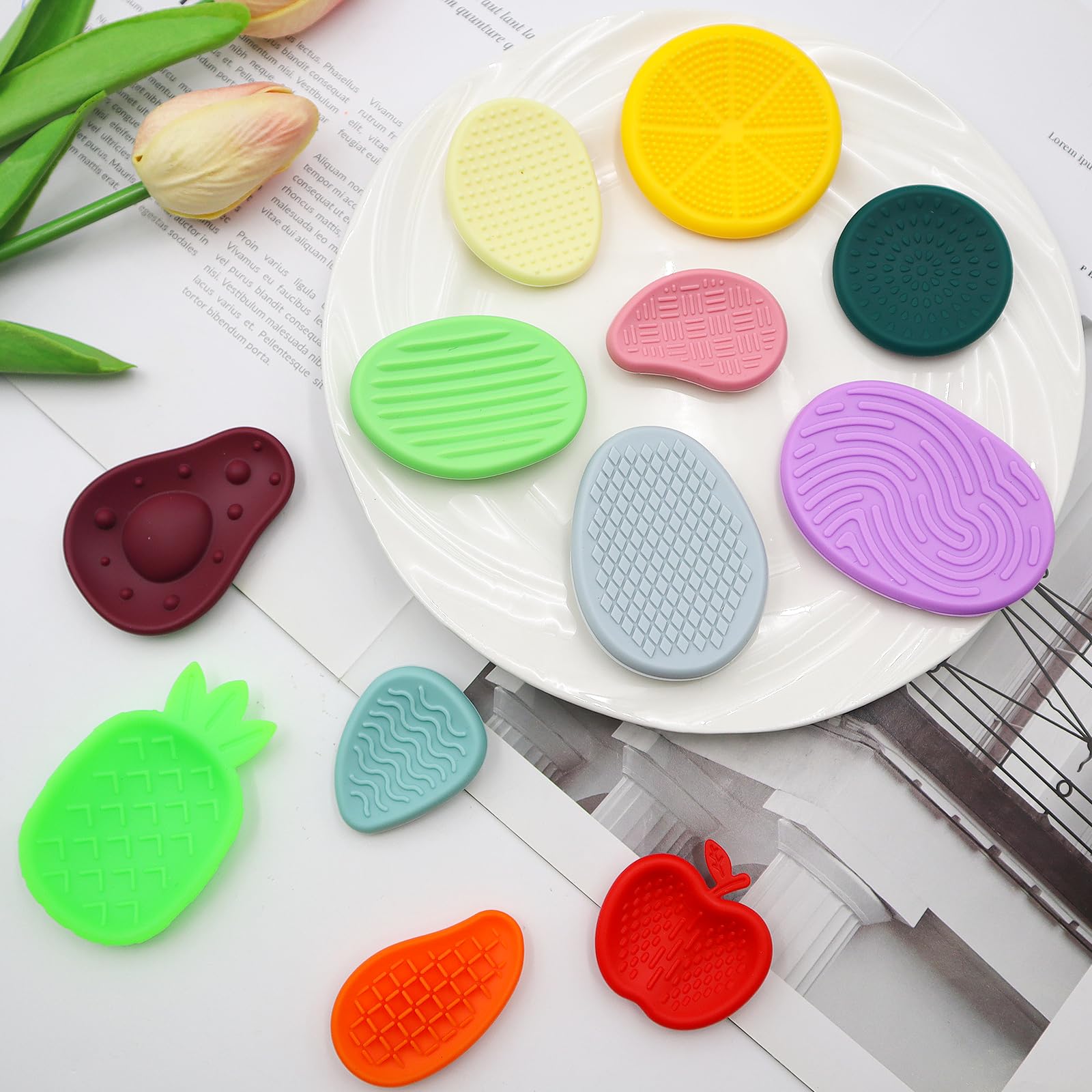 8 Stück Fidget Toys Sensory Stones – Stressabbau-Spielzeug Für Kinder & Erwachsene | Beruhigende Sensorik-Steine Zur Entspannung