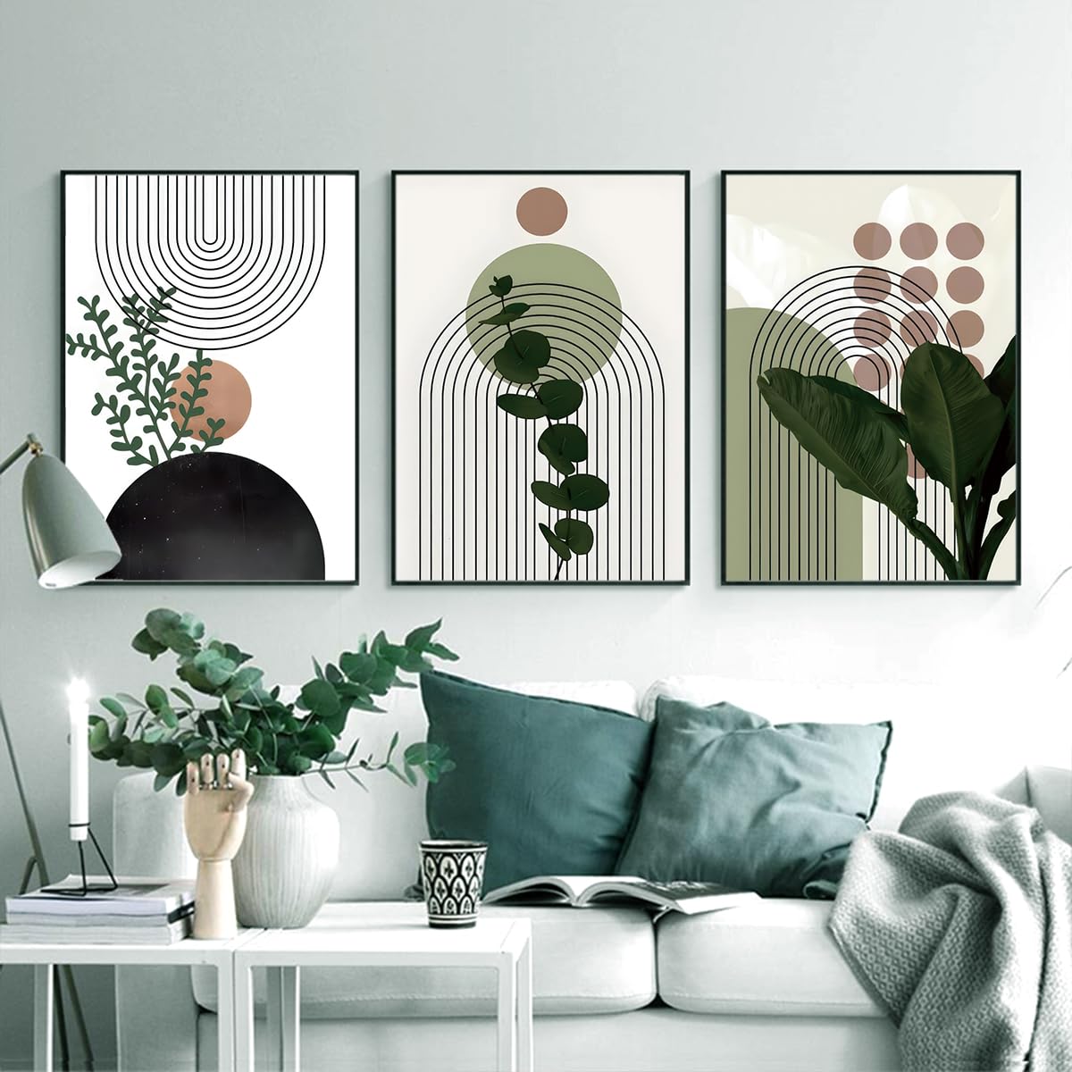 KXHHYB Set di 3 poster con geometria astratta, immagini moderne