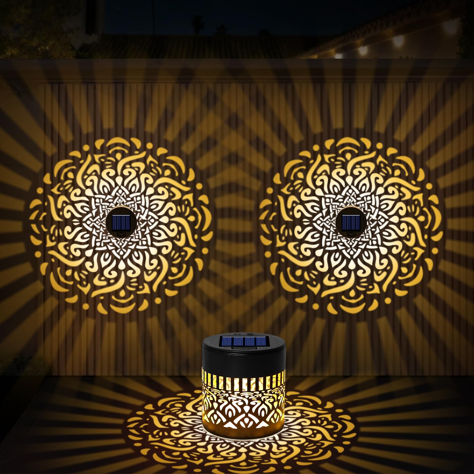 AOOTE Lanterne Solaire Exterieur Jardin, 2PCS Lanterne ...