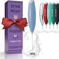 Vista 11 de Elementi Mezclador de bebidas de mano - Agitador eléctrico y potente varita mezcladora de polvo de proteínas, mini varita espumadora fácil de usar