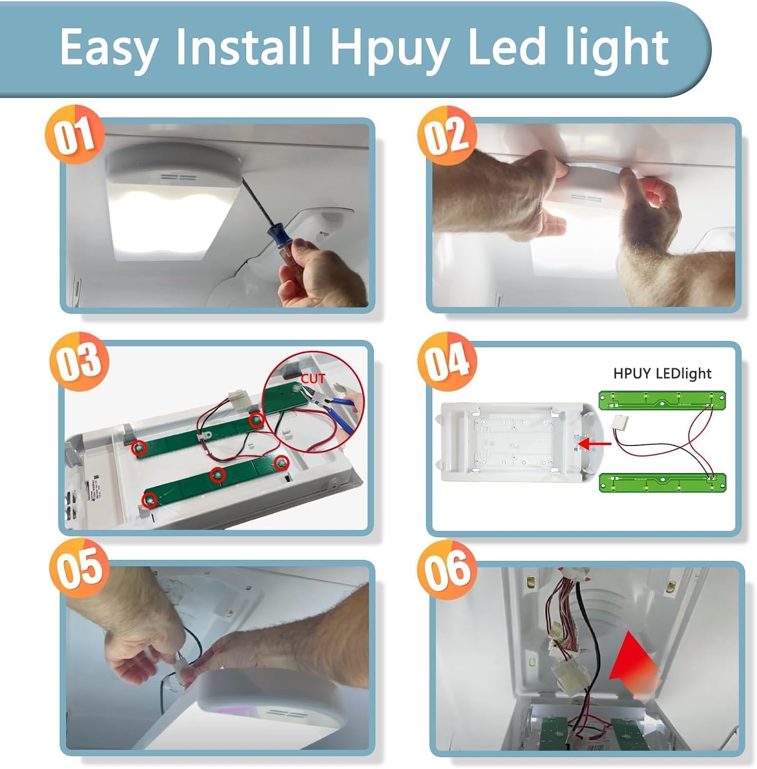 W11043011 Refrigerator Light Replace W11042554 W11527432 W11387579