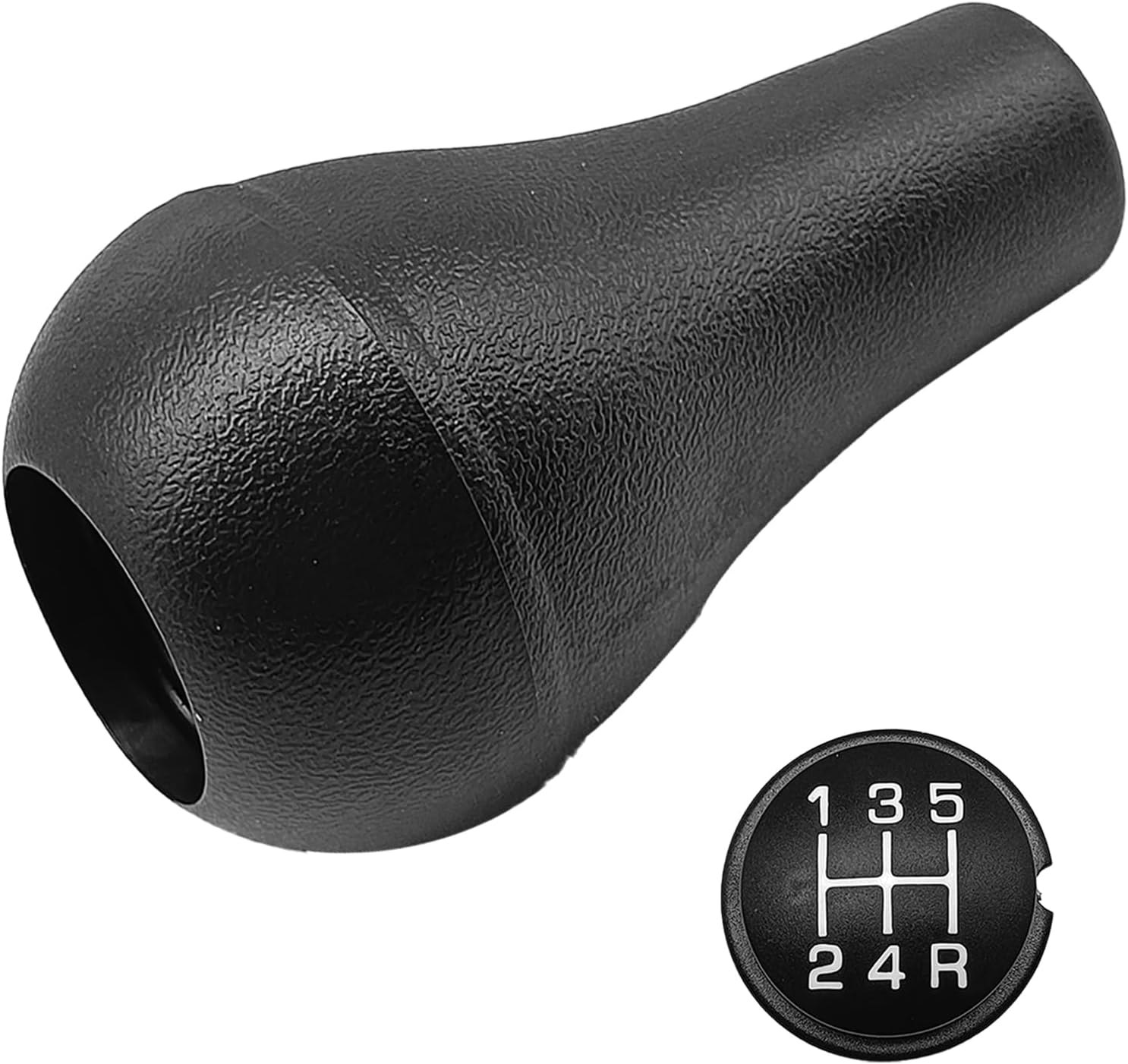 Manual Gear Shift Knob with Cover 5 Speed Replace# 52104174 Compatible with JP Wrangler Cherokee Dodge Ram Dakota Manual Gear Shift Lever Handle Black