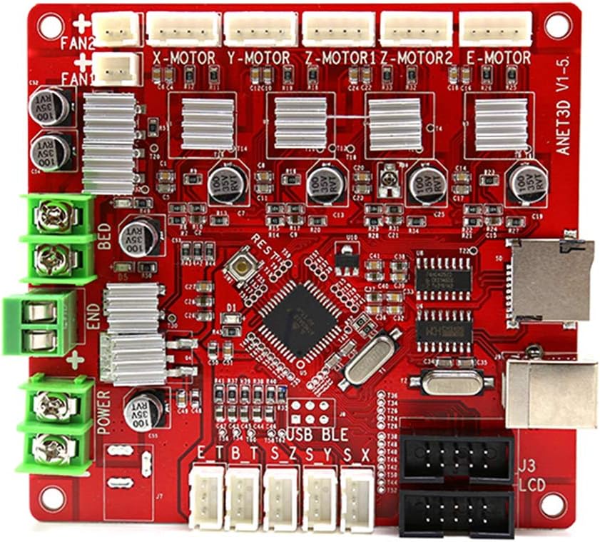 ANET A8 Mainboard Upgraded Replacement Controller Board V1.5 Motherboard 12V-24V for ANET A8 Prusa i3 3D Printer