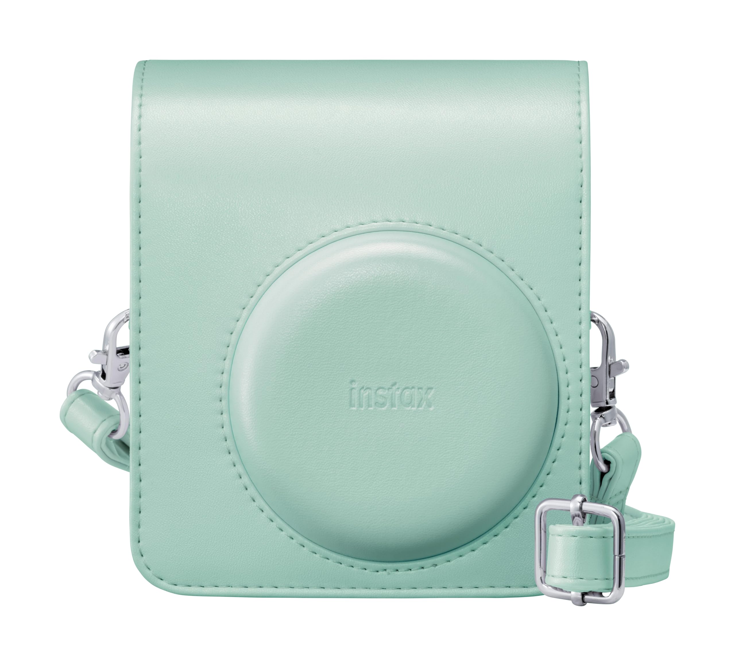 instax mini 13 camera case with adjustable shoulder strap, Lagoon Green