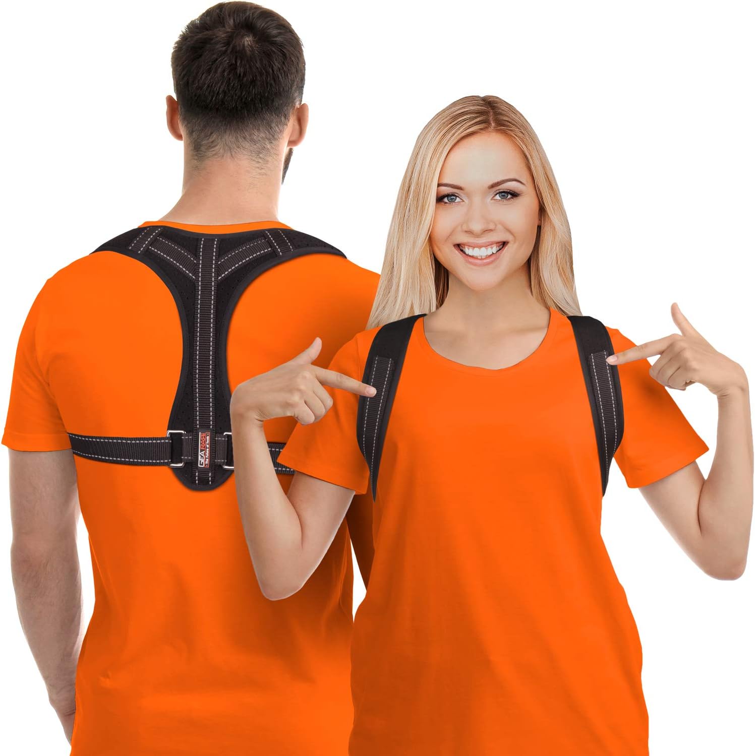 Posture Corrector for Men and Women, Upper Back Brace for Clavicle Support, Adjustable Back Straightener and Providing Pain Relief from Neck, Back & Shoulder, (Universal) (Large)
