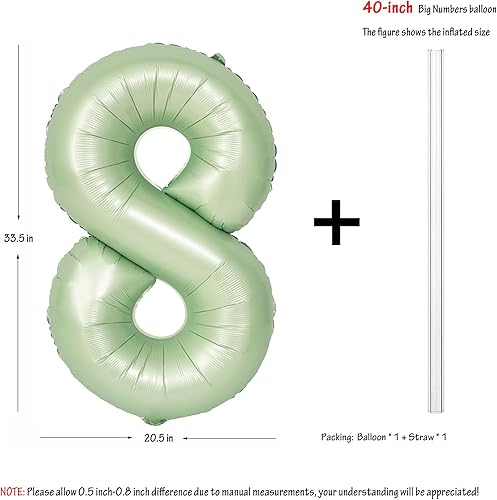 Vista 193 de 40" Macaron purple Number Balloons Helium Foil Mylar Balloon Birthday Party banquet Decoration 9