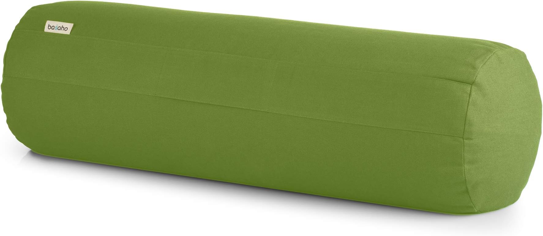 basahoYoga Bolster | Organic Cotton | Buckwheat Shells | Removable and Washable Cover | Yoga Bolster