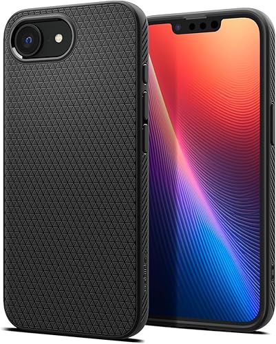 Vista 233 de Spigen Liquid Air - Funda diseñada para iPhone 13 Pro Max (2021), color negro mate
