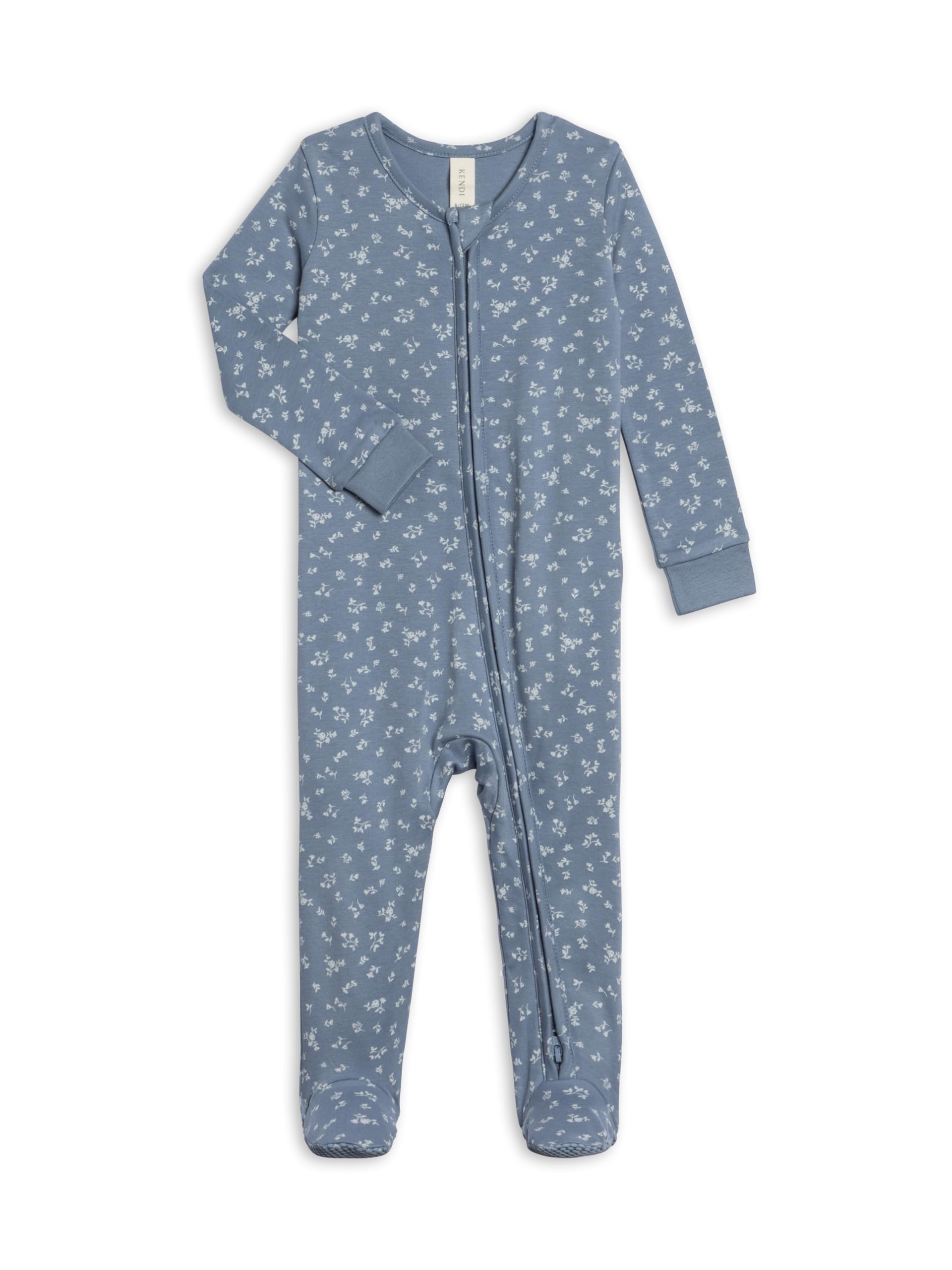 Colored Organics Baby Zip-Up Footed Sleeper with 2-Way Zipper - Organic Cotton Pajamas