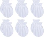 RATIVE No Scratch Mittens and Hats 100% Cotton for Newborn Baby 0-6 Months Boys Girls