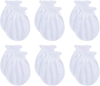 RATIVE Baby Mittens No Scratch Organic Cotton for Newborn 0-6 Months | Baby Essentials Must-Haves for Boys & Girls